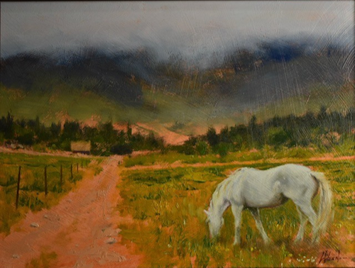 Peaceful Valley  9x12 $700 at Hunter Wolff Gallery